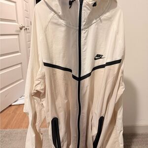Nike Off-White and Black Hooded Jacket